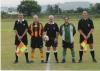 Vets game 2005 Captains George Kent and Sammy Boyiadjis with Officials, Ian Harley, Brian Hughes and Sean Morgan-Smith  by Fozzy